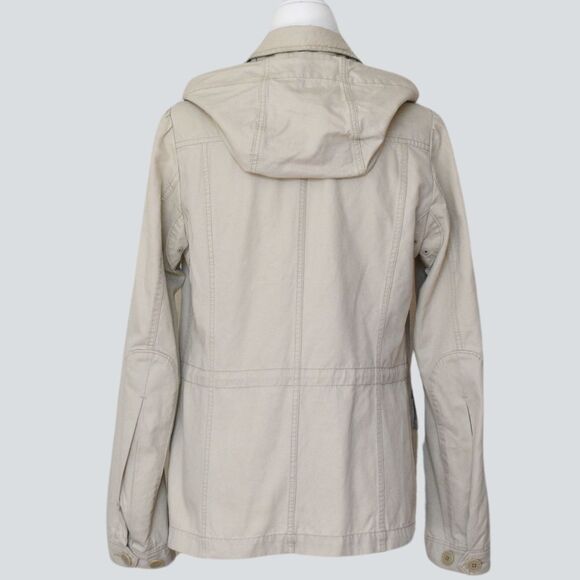 UNIQLO % 100 Cotton Hooded Drawstring Utility Jacket Size M - Picture 3 of 8